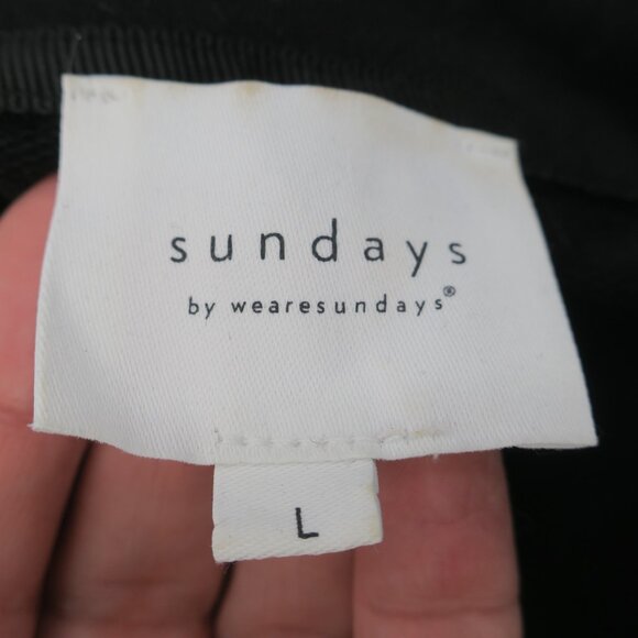 Sundays by Wearesundays Carina Collared Mini Dress Black Drawstring Waist Large - Picture 6 of 8